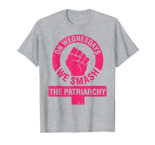 on wednesdays we smash the patriarchy women rights tshirt, White;black 
on wednesdays we smash the patriarchy women rights tshirt, White;black