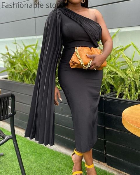 casual dresses women one shoulder solid color cloak sleeve ruched midi dress oversize party, Black;gray
casual dresses women one shoulder solid color cloak sleeve ruched midi dress oversize party, Black;gray