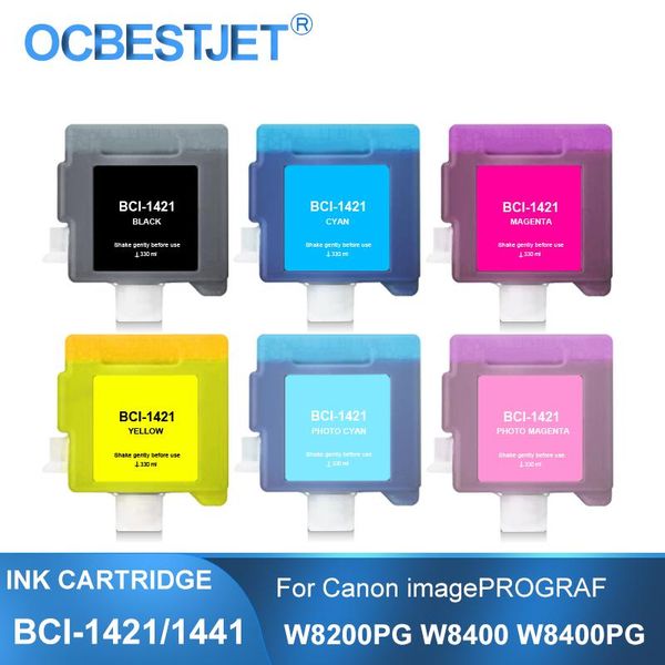 ink cartridges bci-1421 bci-1441 330ml compatible cartridge with full for canon imageprograf w8200pg w8400 w8400pg printer 6colors/set
ink cartridges bci-1421 bci-1441 330ml compatible cartridge with full for canon imageprograf w8200pg w8400 w8400pg printer 6colors/set