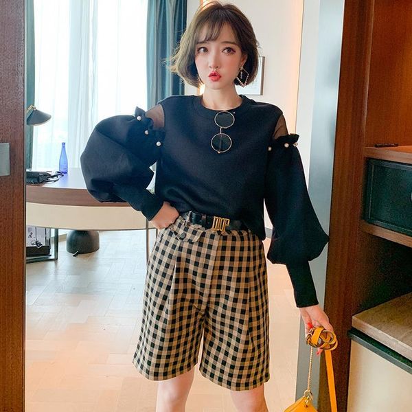 casual dresses fashion college style retro contrast color plaid high waist was thin wild straight shorts women's early autumn 5yks, Black;gray
casual dresses fashion college style retro contrast color plaid high waist was thin wild straight shorts women's early autumn 5yks, Black;gray