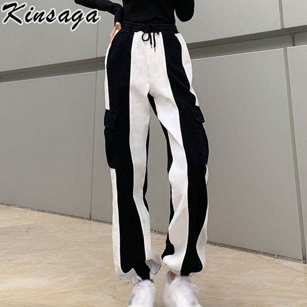 harajuku y2k drawstring big pockets baggy cargo jeans women streetwear black white spliced trousers vintage boyfriend denim pant women', Blue
harajuku y2k drawstring big pockets baggy cargo jeans women streetwear black white spliced trousers vintage boyfriend denim pant women', Blue