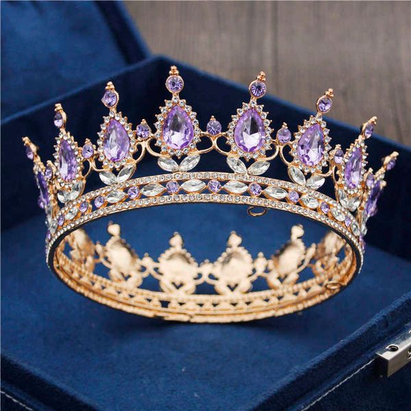 gold purple queen king bridal crown for women headdress prom pageant wedding tiaras and crowns hair jewelry accessories 210616, Slivery;golden
gold purple queen king bridal crown for women headdress prom pageant wedding tiaras and crowns hair jewelry accessories 210616, Slivery;golden