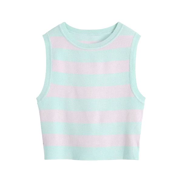 lucyever summer fashion striped knitted vest casual sweet o-neck sleeveless t-shirt woman korean solid chic female 210521, White
lucyever summer fashion striped knitted vest casual sweet o-neck sleeveless t-shirt woman korean solid chic female 210521, White