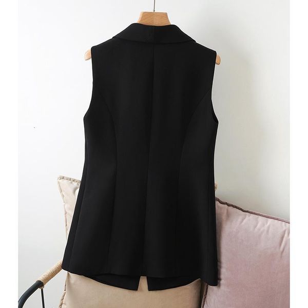 women's vests spring fall autum vest vintage classic double breasted sleeveless coat jacket formal work office ladies black blazer vest, Black;white
women's vests spring fall autum vest vintage classic double breasted sleeveless coat jacket formal work office ladies black blazer vest, Black;white
