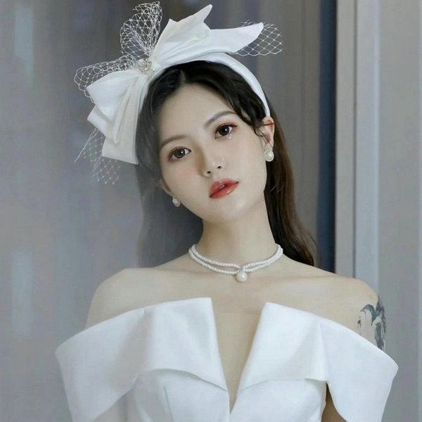 vintage veil headband mesh satin big bow headbands bridal headdress wedding hair accessories clips & barrettes, Golden;silver
vintage veil headband mesh satin big bow headbands bridal headdress wedding hair accessories clips & barrettes, Golden;silver