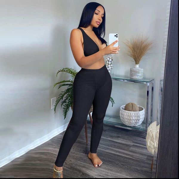 2 piece set women tracksuits v neck cropped and pants leggings ribbed knit casual suit workout femme, Gray
2 piece set women tracksuits v neck cropped and pants leggings ribbed knit casual suit workout femme, Gray
