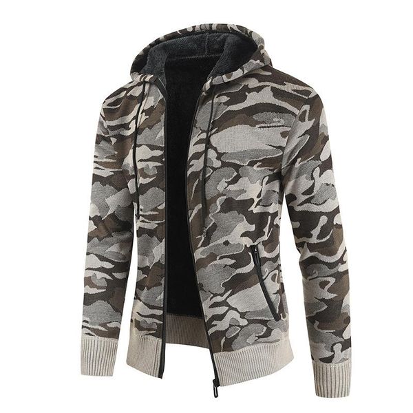 men's jackets mens hooded knitted sweaters warm long sleeve pullover winter camouflage coat fleece liner thick, Black;brown
men's jackets mens hooded knitted sweaters warm long sleeve pullover winter camouflage coat fleece liner thick, Black;brown