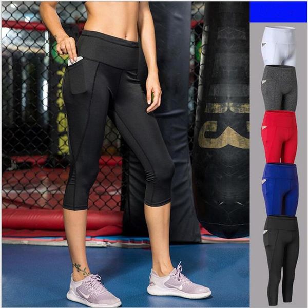 women's leggings plus size women side pocket fitness capri pants slim 5 color workout quick-dry trousers, Black
women's leggings plus size women side pocket fitness capri pants slim 5 color workout quick-dry trousers, Black