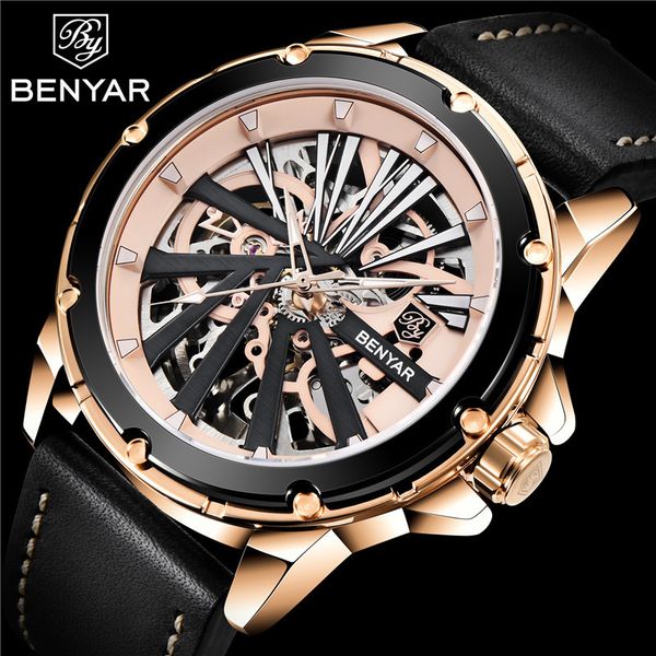 benyar skeleton man clock automatic mechanical male brand luxury sports military black gold men poison 5173, Slivery;brown
benyar skeleton man clock automatic mechanical male brand luxury sports military black gold men poison 5173, Slivery;brown