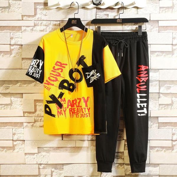 men's tracksuits male suit pullover two piece set casual rap clothes 2021 mens streetwear hip-hop spring summer outfit t-shirt and pant, Gray
men's tracksuits male suit pullover two piece set casual rap clothes 2021 mens streetwear hip-hop spring summer outfit t-shirt and pant, Gray