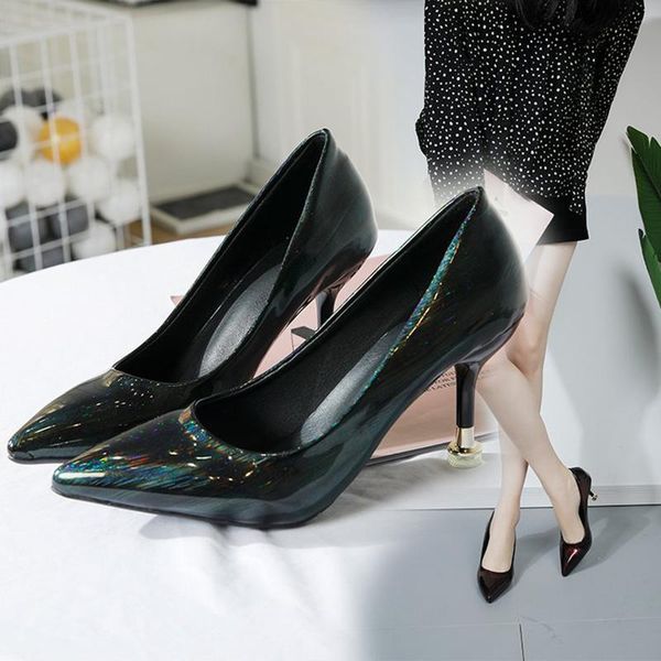 dress shoes celebrities pointed toe thin high heels shallow fashion woman sociality pumps kitten slip on brand designer footwear, Black
dress shoes celebrities pointed toe thin high heels shallow fashion woman sociality pumps kitten slip on brand designer footwear, Black