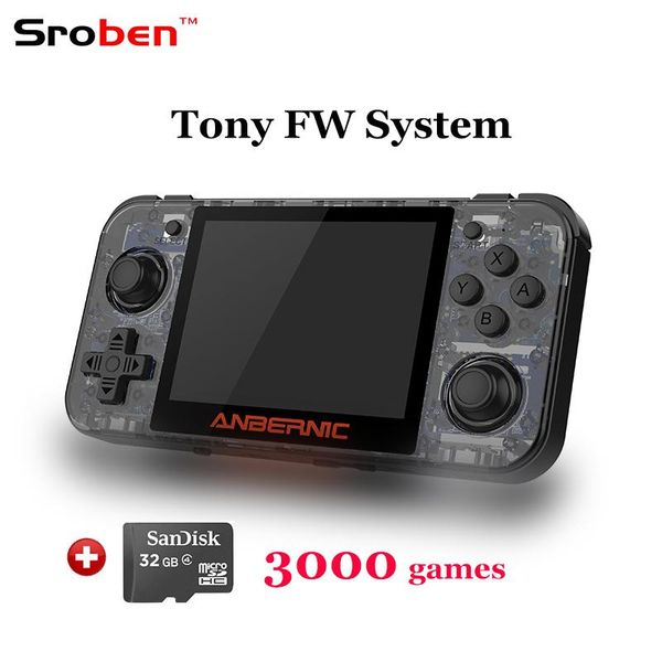 selling rg350 anbernic retro game console 3.5 inch ips screen 32 gb tf card with 3000 classical games portable players
selling rg350 anbernic retro game console 3.5 inch ips screen 32 gb tf card with 3000 classical games portable players