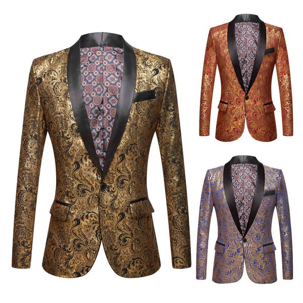 men's suits & blazers gold-plated male necklace black suit gold floral fine prom tuxedo singers jacket, White;black
men's suits & blazers gold-plated male necklace black suit gold floral fine prom tuxedo singers jacket, White;black