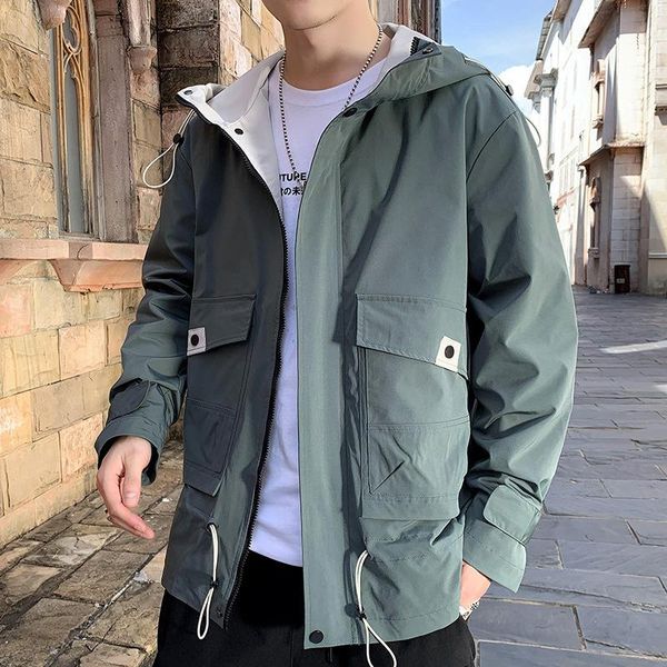 men's jackets autumn tooling windbreaker jacket solid color trend harajuku personality zipper loose slim all-match casual fashion coats, Black;brown
men's jackets autumn tooling windbreaker jacket solid color trend harajuku personality zipper loose slim all-match casual fashion coats, Black;brown