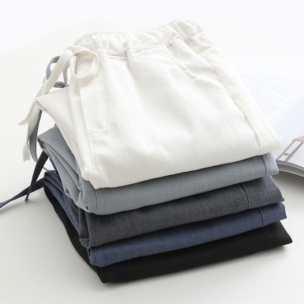 women's pants & capris white high waist leisure cotton linen pantalon femme trousers harem casual streetwear black q1135 clon, Black;white
women's pants & capris white high waist leisure cotton linen pantalon femme trousers harem casual streetwear black q1135 clon, Black;white