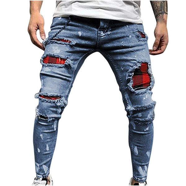 men's jeans mens ripped skinny blue slim tight-fitting straight hip-hop stretch motorcycle denim trouser clothing
men's jeans mens ripped skinny blue slim tight-fitting straight hip-hop stretch motorcycle denim trouser clothing