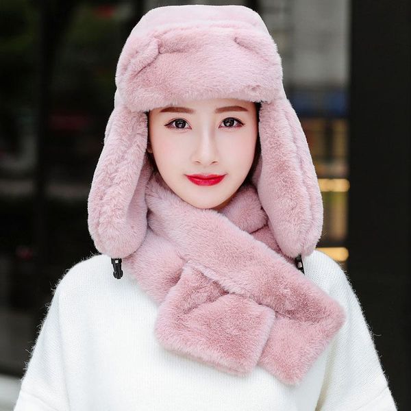 berets 2 pcs woman girl faux fur hat scarf set bomber hats solid color warm winter russian ushanka ear flap trapper cap, Blue;gray
berets 2 pcs woman girl faux fur hat scarf set bomber hats solid color warm winter russian ushanka ear flap trapper cap, Blue;gray