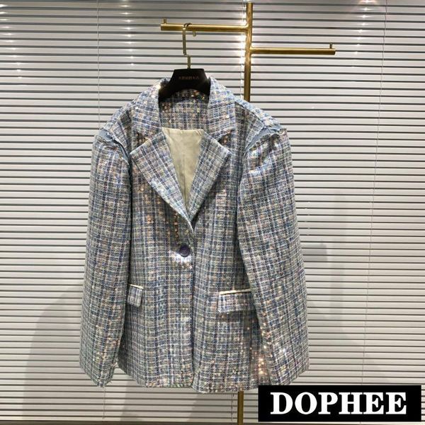autumn gradient sequin heavy industry double pocket stitching denim suit jacket streetwear women blazer coat outwear women's suits & bl, White;black
autumn gradient sequin heavy industry double pocket stitching denim suit jacket streetwear women blazer coat outwear women's suits & bl, White;black