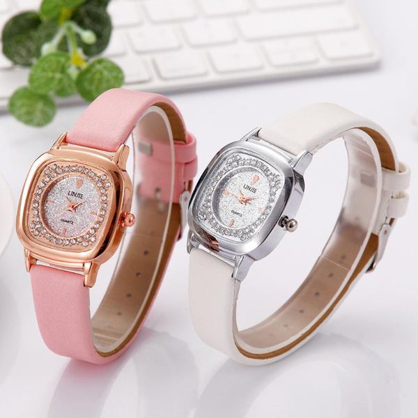 wristwatches women dress watches square dial rose gold fashion ladies wristwatch creative quartz clock luxury relogio, Slivery;brown
wristwatches women dress watches square dial rose gold fashion ladies wristwatch creative quartz clock luxury relogio, Slivery;brown