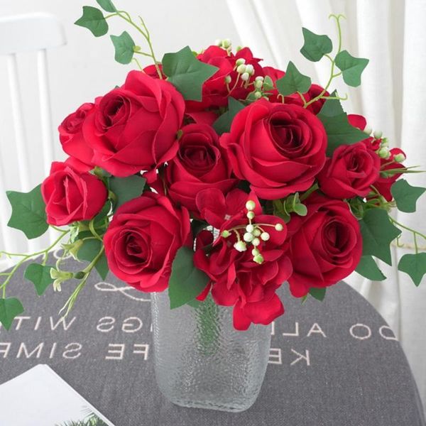 decorative flowers & wreaths 1 bunch romantic rose beautiful artificial flower exquisite faux silk realistic simulation for home
decorative flowers & wreaths 1 bunch romantic rose beautiful artificial flower exquisite faux silk realistic simulation for home