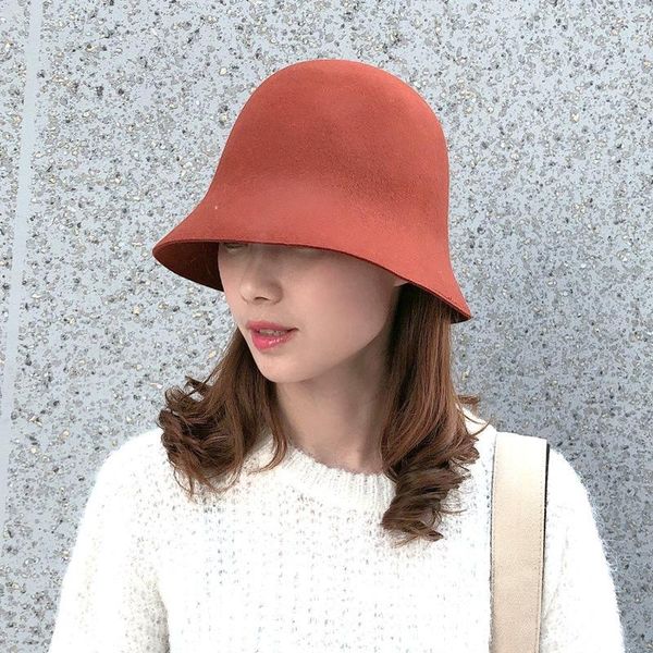 wide brim hats winter for women fashion solid color wool all-match fisherman's hat outdoor cycling bell shape bucket gorras para mujer, Blue;gray
wide brim hats winter for women fashion solid color wool all-match fisherman's hat outdoor cycling bell shape bucket gorras para mujer, Blue;gray