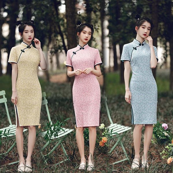 ethnic clothing 2021 daily fresh and improved cheongsam soft printed medium-and long-style slim dress, Red
ethnic clothing 2021 daily fresh and improved cheongsam soft printed medium-and long-style slim dress, Red