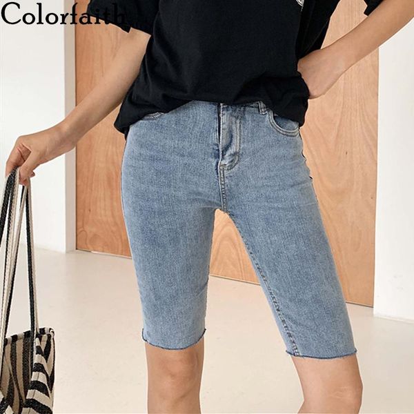 women's jeans colorfaith 2021 women summer high waist casual trousers denim streetwear skinny lady cycling knee length pants j9157, Blue
women's jeans colorfaith 2021 women summer high waist casual trousers denim streetwear skinny lady cycling knee length pants j9157, Blue