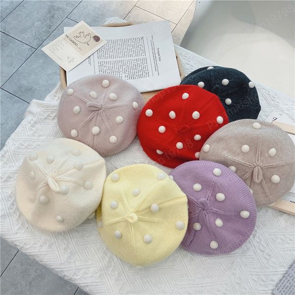 cotton fall little girl dome beret hats classic french style knit solid color wave point toddler girls beanie caps, Yellow
cotton fall little girl dome beret hats classic french style knit solid color wave point toddler girls beanie caps, Yellow