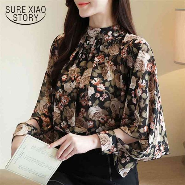 spring long sleeve floral stand collar bat women blouses and clothing elegant female blusa 8281 210421, White
spring long sleeve floral stand collar bat women blouses and clothing elegant female blusa 8281 210421, White