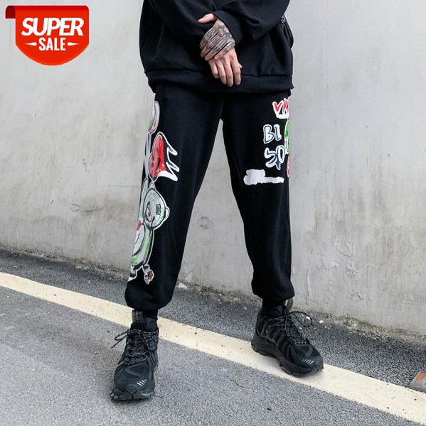 fried street casual pants male hip-hop brand personality loose hand-painted bear graffiti printed sports harem #yb0m, Black
fried street casual pants male hip-hop brand personality loose hand-painted bear graffiti printed sports harem #yb0m, Black