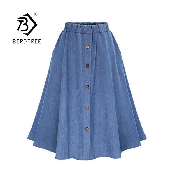 denim skirt summer casual high elastic waisted washed loose single-breasted a-line knee length jeans skirts with belt b13106x 210419, Black
denim skirt summer casual high elastic waisted washed loose single-breasted a-line knee length jeans skirts with belt b13106x 210419, Black