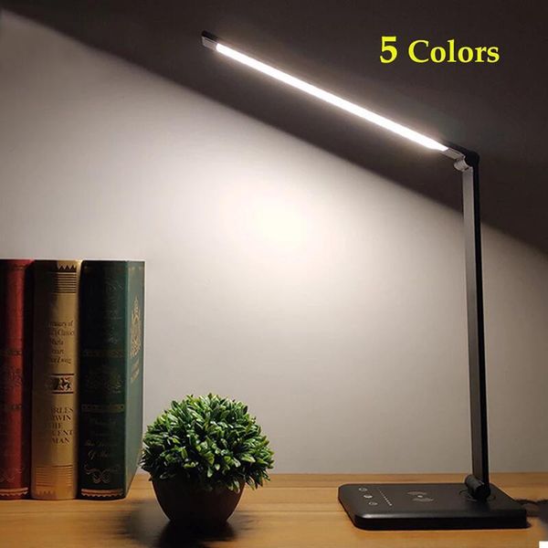 table lamps dropship led desk lamp 5 color stepless dimmable touch usb chargeable reading eye-protect with timer night light
table lamps dropship led desk lamp 5 color stepless dimmable touch usb chargeable reading eye-protect with timer night light