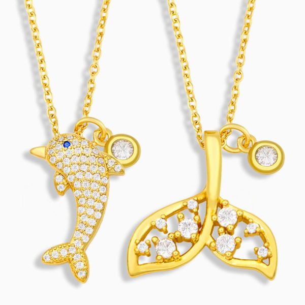 gold plated dolphin necklace for women crystal tail pendant cz cubic zirconia animal jewelry gifts nkev09 necklaces, Silver
gold plated dolphin necklace for women crystal tail pendant cz cubic zirconia animal jewelry gifts nkev09 necklaces, Silver