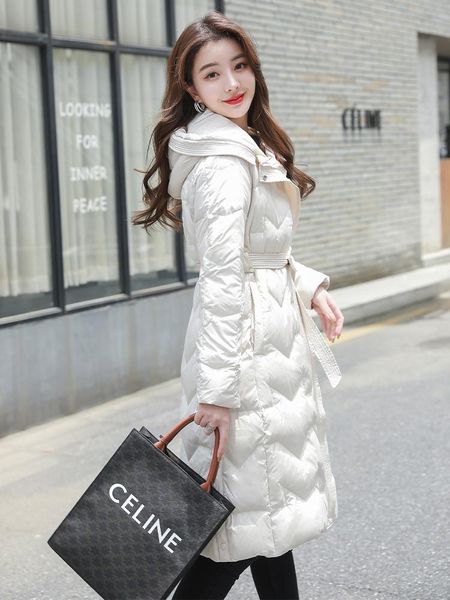 women's down & parkas jacket women 2021 style light and thin mid-length white duck slim-fit hooded coat ladies, Black
women's down & parkas jacket women 2021 style light and thin mid-length white duck slim-fit hooded coat ladies, Black