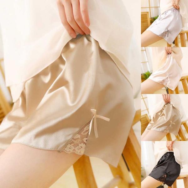 women's sleepwear anti-glare underpants lace thin large size silk-like loose three-point safety pants comfy bottom shorts panties linge, Black;red
women's sleepwear anti-glare underpants lace thin large size silk-like loose three-point safety pants comfy bottom shorts panties linge, Black;red