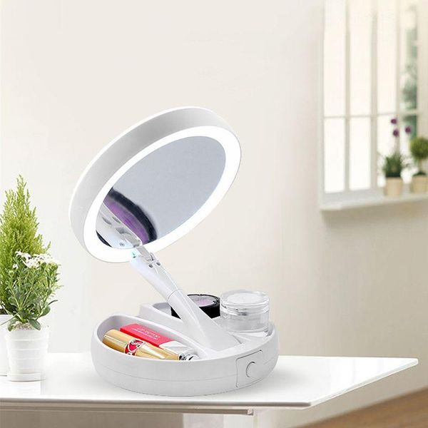 compact mirrors portable folding double-sided fashion led makeup mirror with light deskstorage
compact mirrors portable folding double-sided fashion led makeup mirror with light deskstorage