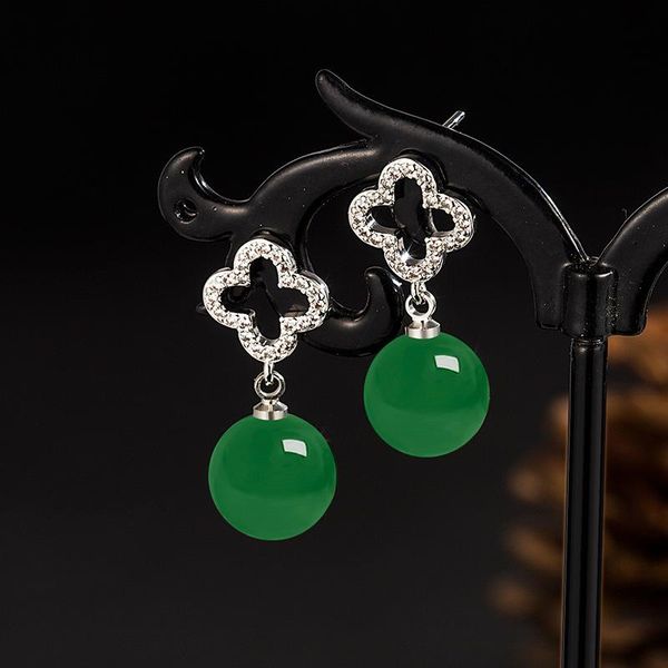 dangle & chandelier natural green jade bead earring 925 silver fashion jewelry chalcedony amulet gifts for women
dangle & chandelier natural green jade bead earring 925 silver fashion jewelry chalcedony amulet gifts for women