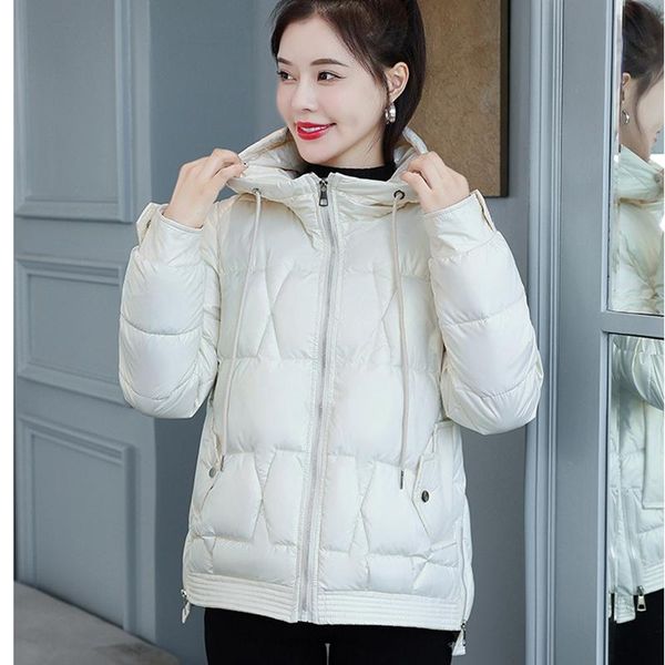women's down & parkas winter jacket korean fashion loose short long-sleeved small padded thickened shiny cotton coat, Black
women's down & parkas winter jacket korean fashion loose short long-sleeved small padded thickened shiny cotton coat, Black