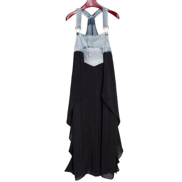 denim patchwork a line strap sleeveless dress maxi long summer d0774 210514, Black;gray
denim patchwork a line strap sleeveless dress maxi long summer d0774 210514, Black;gray