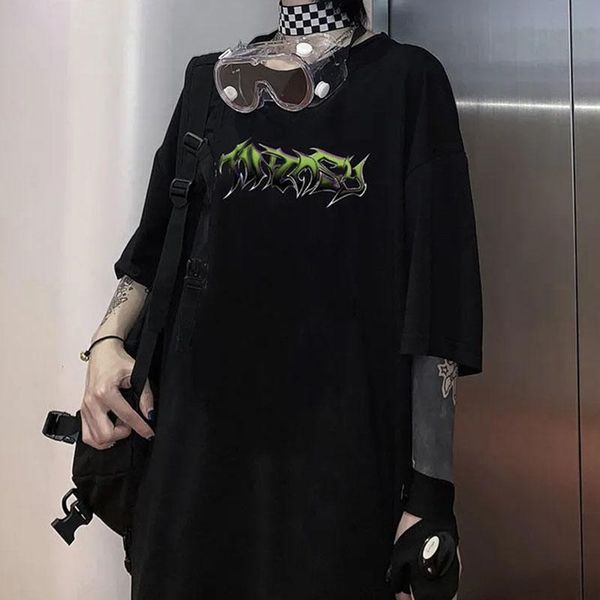 oversized loose gothic green letter print streetwear hip-hop t shirt fashion harajuku casual aesthetic clothes vinatge woman tee, White
oversized loose gothic green letter print streetwear hip-hop t shirt fashion harajuku casual aesthetic clothes vinatge woman tee, White