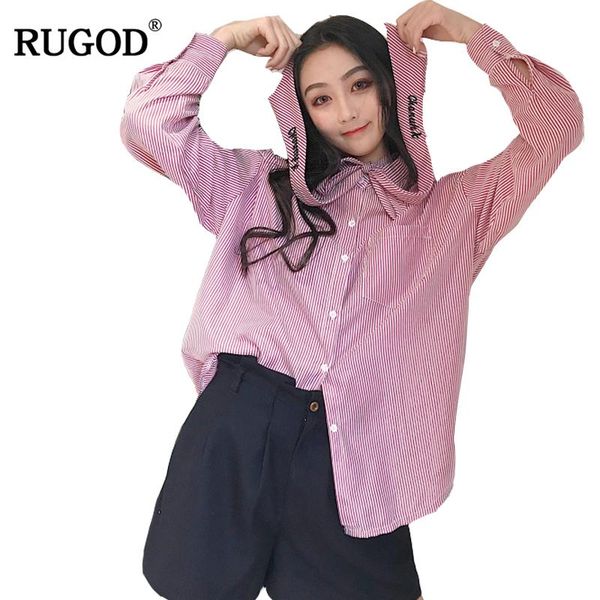 women's blouses & shirts rugod fashion plus size striped women embroidery lace-up long sleeve casual turn-down collar, White
women's blouses & shirts rugod fashion plus size striped women embroidery lace-up long sleeve casual turn-down collar, White