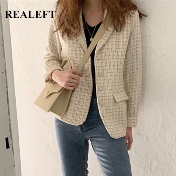 autumn winter woolen single breasted blazer office ladies plaid elegant houndstooth coat jacket female 210428, White;black
autumn winter woolen single breasted blazer office ladies plaid elegant houndstooth coat jacket female 210428, White;black