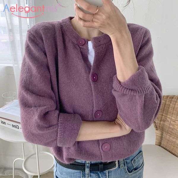 aelegantmis women cropped cardigan sweaters female autumn o-neck single breasted short knitted sweater ladies knit outerwear 210607, White
aelegantmis women cropped cardigan sweaters female autumn o-neck single breasted short knitted sweater ladies knit outerwear 210607, White