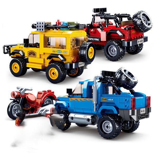 Sluban off road cars sets model building blocks bricks cross country suv jeep Humvee speed race City Pickup Overland technique
Sluban off road cars sets model building blocks bricks cross country suv jeep Humvee speed race City Pickup Overland technique