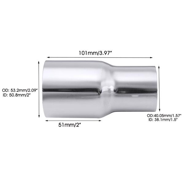 1/2pcs 2"-1.5" universal car stainless steel standard exhaust reducer connector pipe tube 50mm-38mm manifold & parts
1/2pcs 2"-1.5" universal car stainless steel standard exhaust reducer connector pipe tube 50mm-38mm manifold & parts
