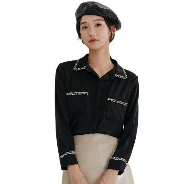 women's polos retro chiffon shirt long-sleeved small fragrance design 2021 spring and autumn fashion clothing, White
women's polos retro chiffon shirt long-sleeved small fragrance design 2021 spring and autumn fashion clothing, White