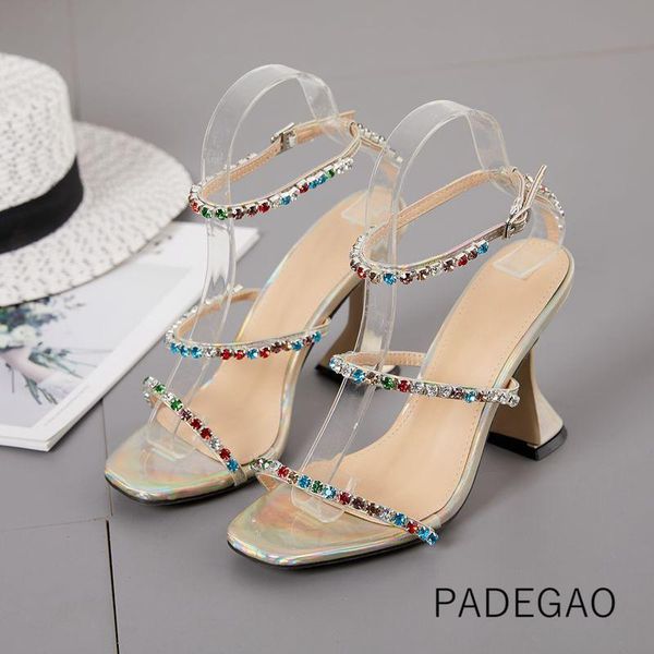 party fashion women crystal sandals plus size high heels buckle open toe shoes, Black
party fashion women crystal sandals plus size high heels buckle open toe shoes, Black