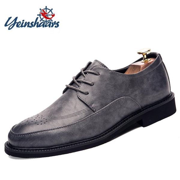dress shoes yeinshaars men lace up formal footwear spring autumn wedding black brown gray flat
dress shoes yeinshaars men lace up formal footwear spring autumn wedding black brown gray flat