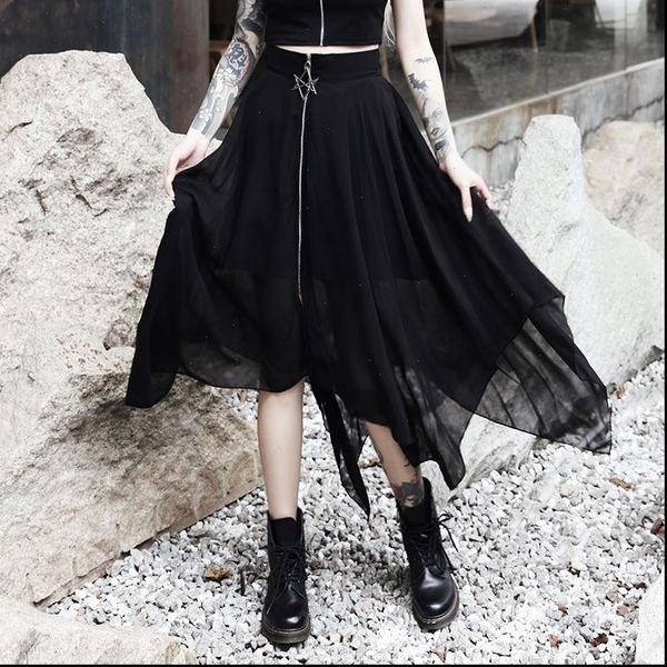 irregular women skirt mesh thin gothic star zipper high waist punk black bodycon skirts streetwear darkness summer
irregular women skirt mesh thin gothic star zipper high waist punk black bodycon skirts streetwear darkness summer
