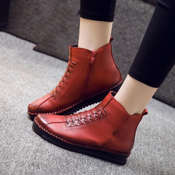 boots aardimi handmade genuine leather women solid zip ankle woman autumn winter cow shoes casual snow, Black
boots aardimi handmade genuine leather women solid zip ankle woman autumn winter cow shoes casual snow, Black